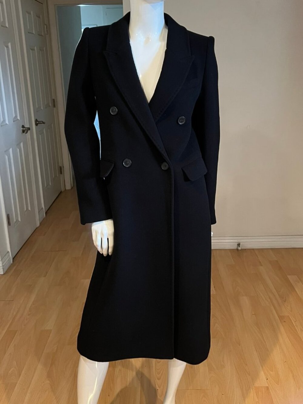 $375 ARITZIA THE CONSTANT VIRGIN WOOL CASHMERE COAT SZ XS XSMALL